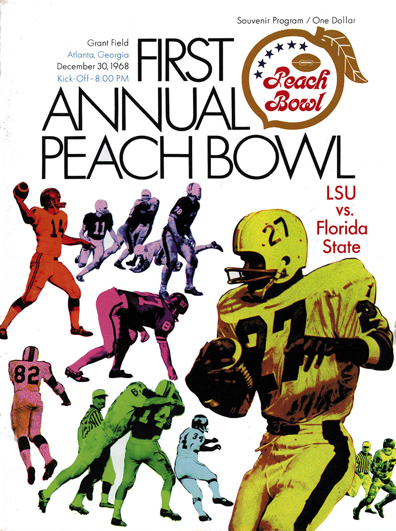 Program from first Peach Bowl