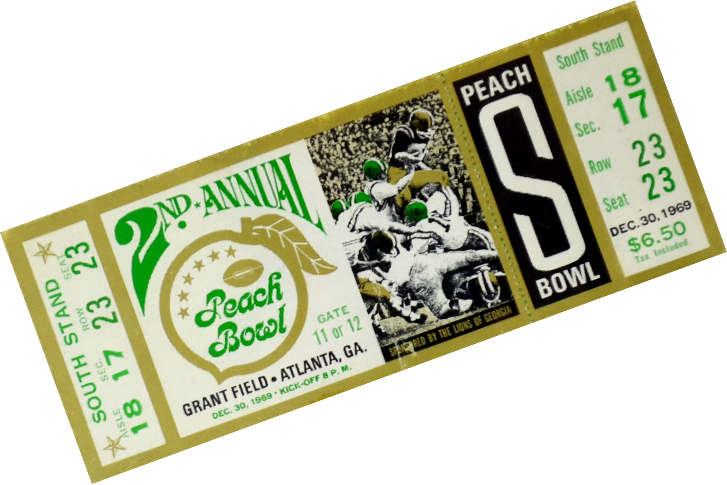 Ticket from Second Peachbowl