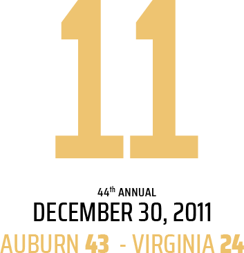 44th Annual. December 30, 2011. Auburn 43 - Virginia 24